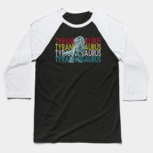Tyrannosaurus Rex Baseball T-Shirt by Mila46